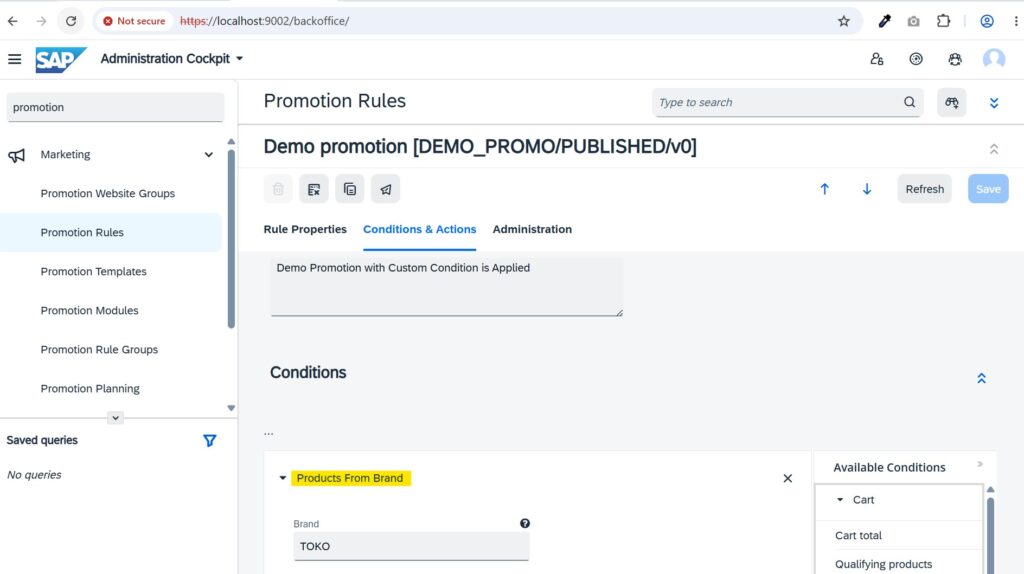 Custom Promotion